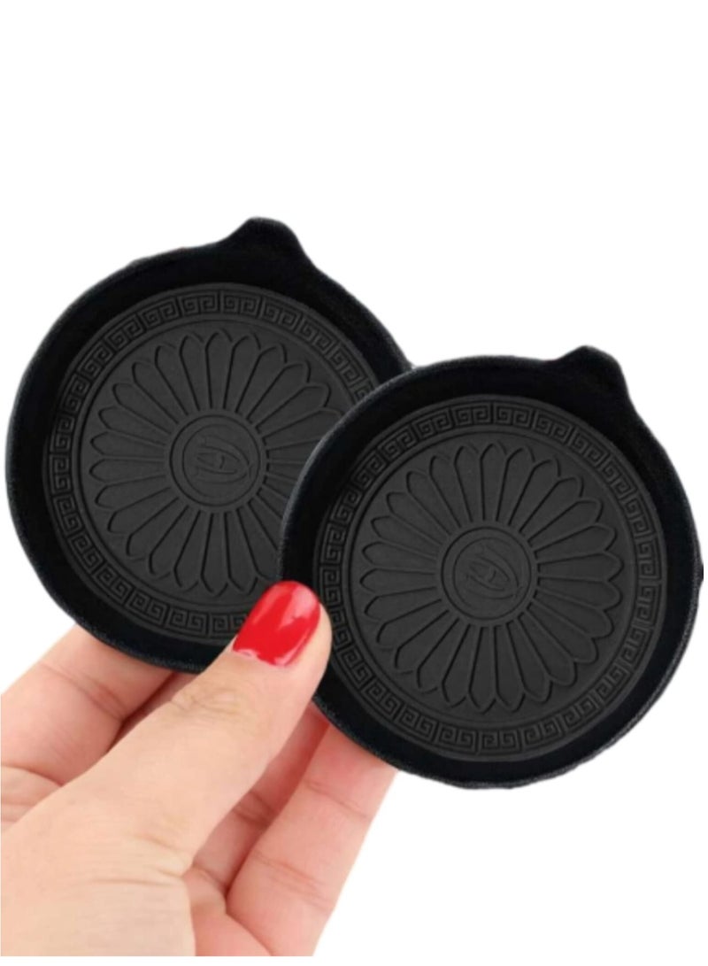 2Pcs Silicone Car Coasters, Easy to Pull Out and Clean - Image 1
